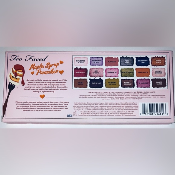 Too Faced Maple Syrup Pancakes Eye Shadow Palette - NEW! - Picture 4 of 8